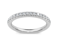 Round Diamond Pave Band