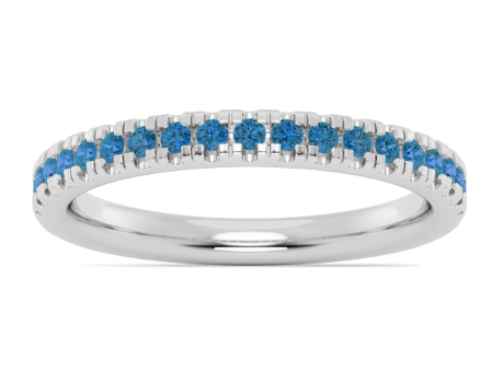 Blue Topaz Pave Band