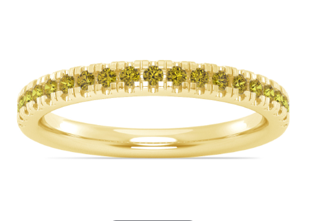 Citrine Pave Band