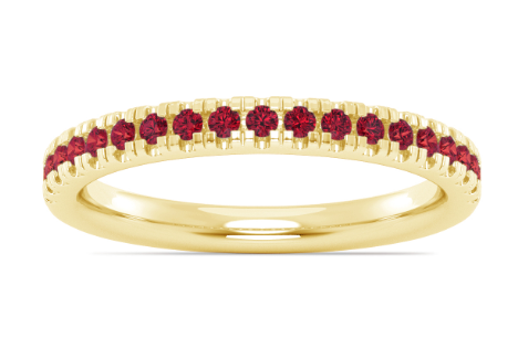 Garnet Pave Band