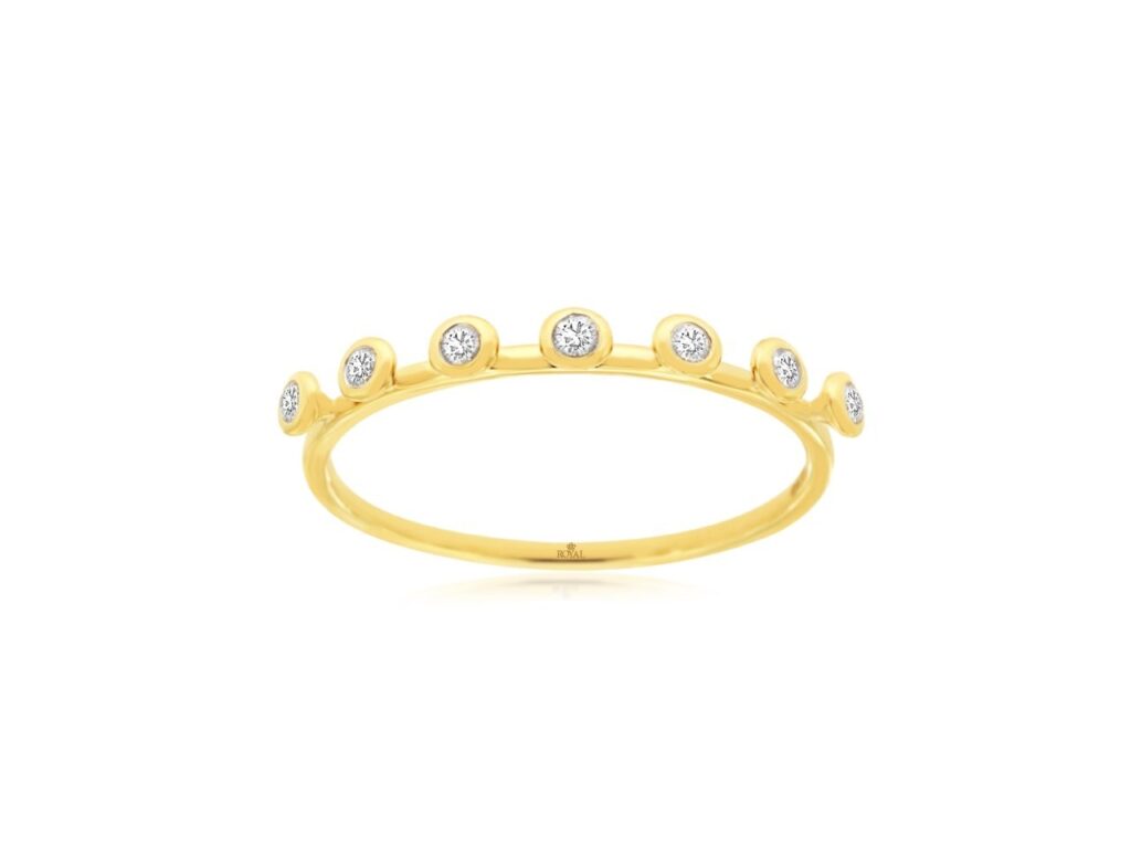 Spaced Diamond Ring