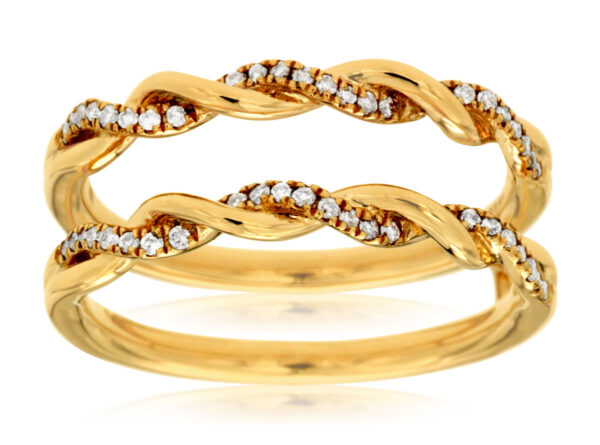 Twisted Diamond Ring Guard