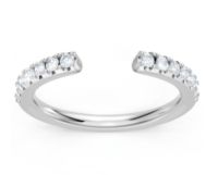 Round Diamond Open Band