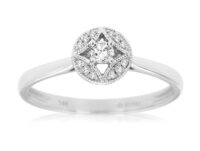 Circle Diamond Accented Ring