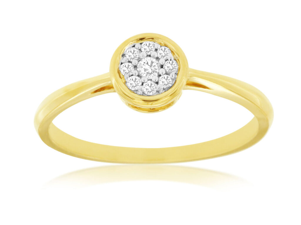 Pave Diamond Circle Ring