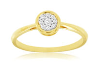 Pave Diamond Circle Ring