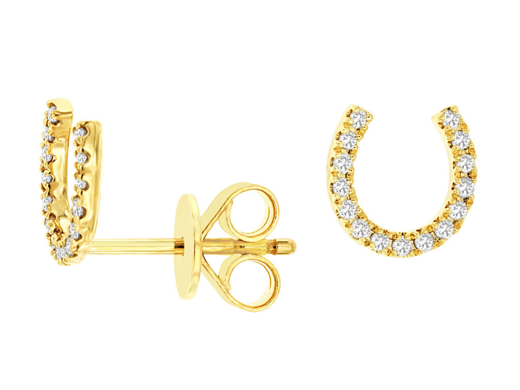 Horseshoe Diamond Earrings