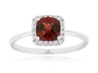 Garnet and Diamond Ring