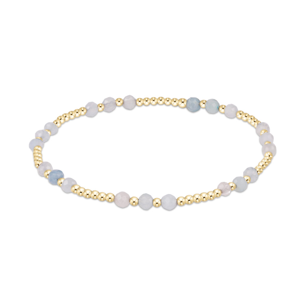 eNewton - Joy Gem 3mm Bracelet - Aquamarine