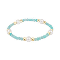 eNewton - Purpose Pearl 6mm Gem Bracelet - Amazonite
