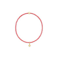 eNewton - Hope Classic Sherbert Bracelet - Signature Cross Small Gold Charm