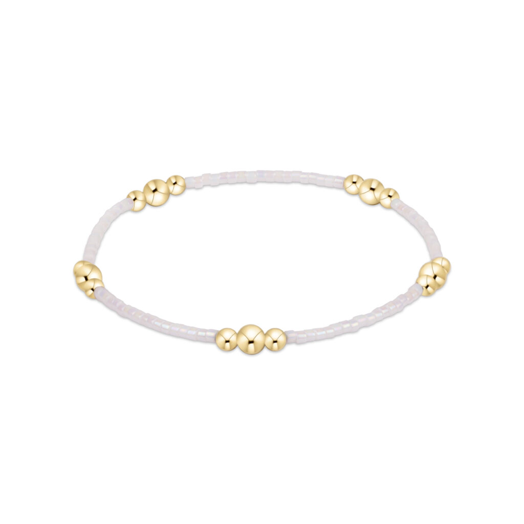 eNewton - Hope Purpose Pearl Bracelet - Silky White