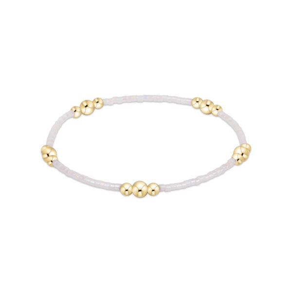 eNewton - Hope Purpose Pearl Bracelet - Silky White