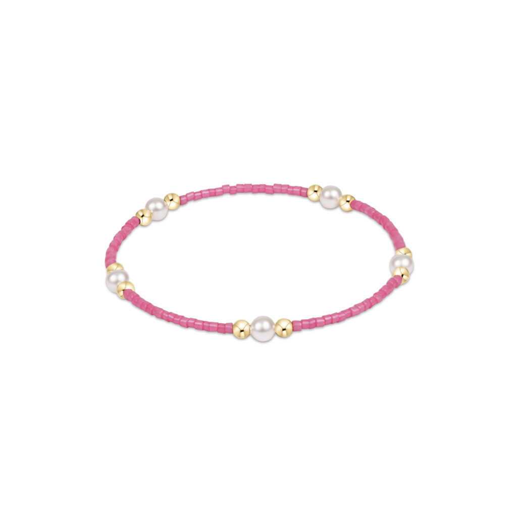 eNewton - Hope Purpose Pearl Bracelet - Bubblegum