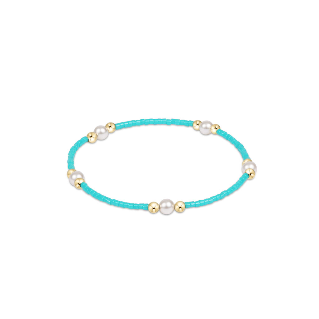 eNewton - Hope Purpose Pearl Bracelet - Turquoise