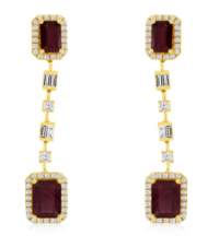 Ruby Dangle Earrings