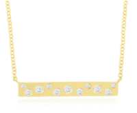 Diamond Bar Necklace
