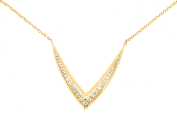 V shaped Diamond Necklace
