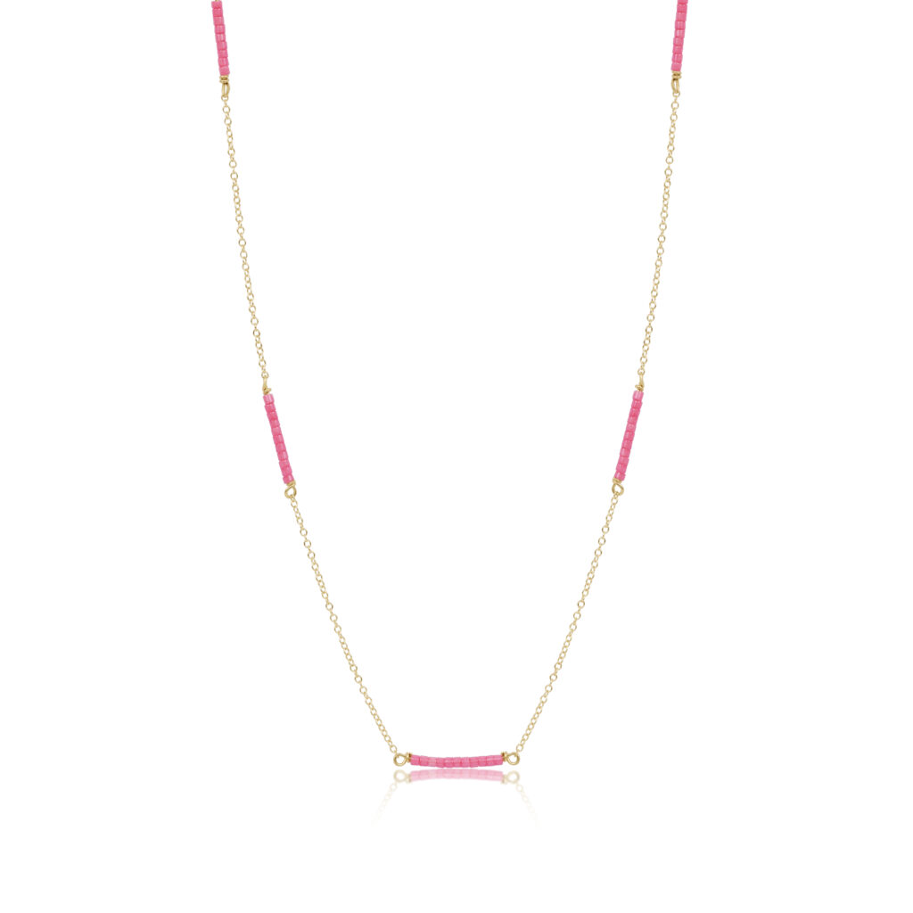 eNewton - 15" Choker Simplicity Chain Gold - Hope Bliss - Bubblegum